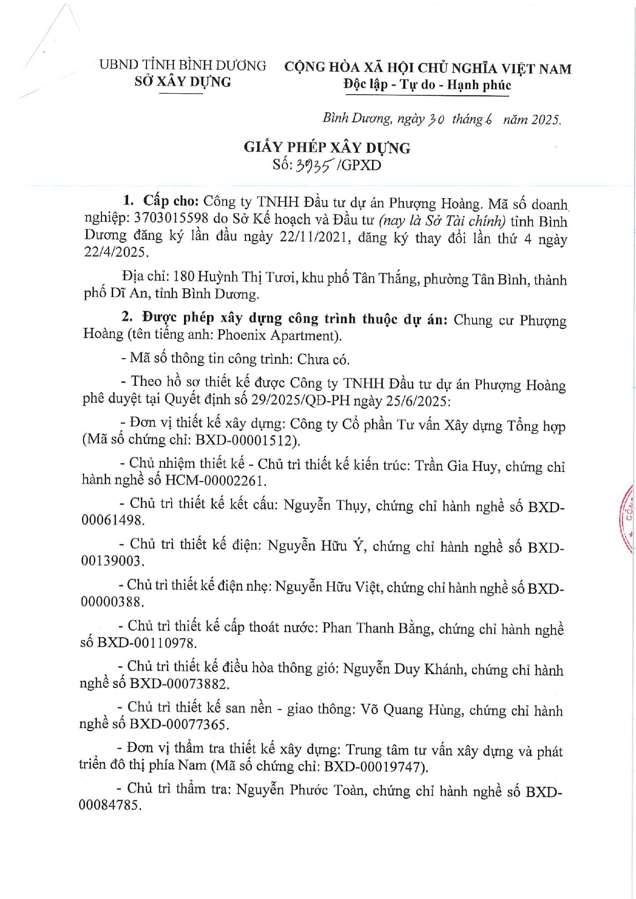giay phep xay dung can ho fenica 1